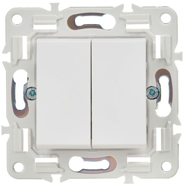 Выключатель проходной 2-кл. SKANDY 10А SK-V05W арктич. бел. IEK SK-V22-0-10-K01