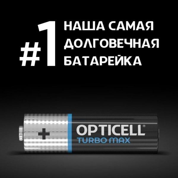 Элемент питания алкалиновый AA/LR6 (блист. 12шт) Turbo Max Opticell 6053009