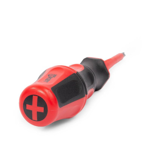 Отвертка диэлектрическая "Профи" PH/FL1х80 КВТ 79776