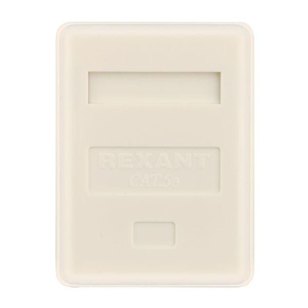Розетка компьютерная 1-м ОП RJ45 кат.5E UTP неэкранир. бел. REXANT 03-0121