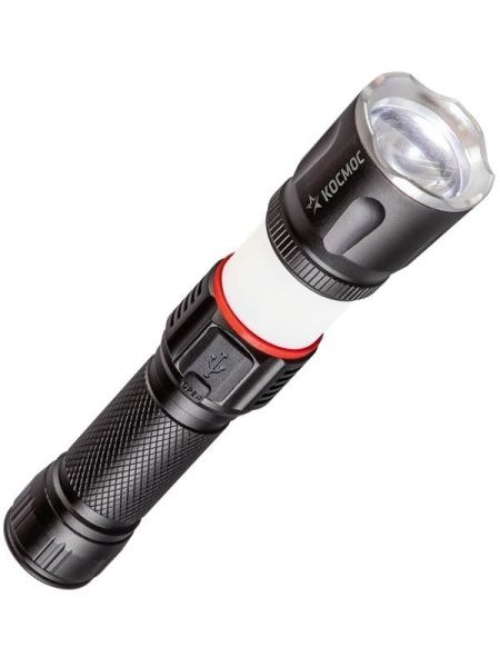 Фонарь ручной аккум. 4Вт T6LED/Li-ion18650 1200мА.ч алюм. КОСМОС (KOC811Lit)