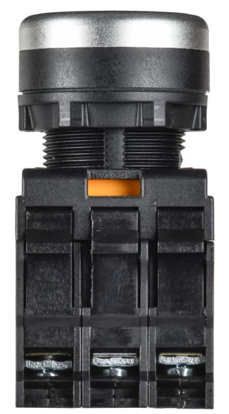 Кнопка d22мм 1НО+1НЗ MASTER с подсветкой и фиксацией красн. IEK MI-BT60-11TD-3-11-K04