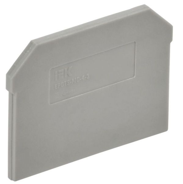 Заглушка для CTS-MC ARMAFIX 3 вывода 4кв.мм сер. IEK YCT12-00-3-K03-004-ZGL