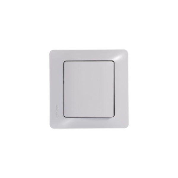 Кнопка нажимная 1-кл. СП Glossa 10А IP20 (сх. 1) 10AX механизм бел. SE GSL000115