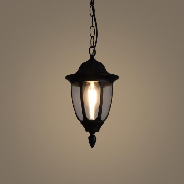 Светильник Frak 1х13Вт E27 IP44 подвесной Voltega VGL7305PL-01B