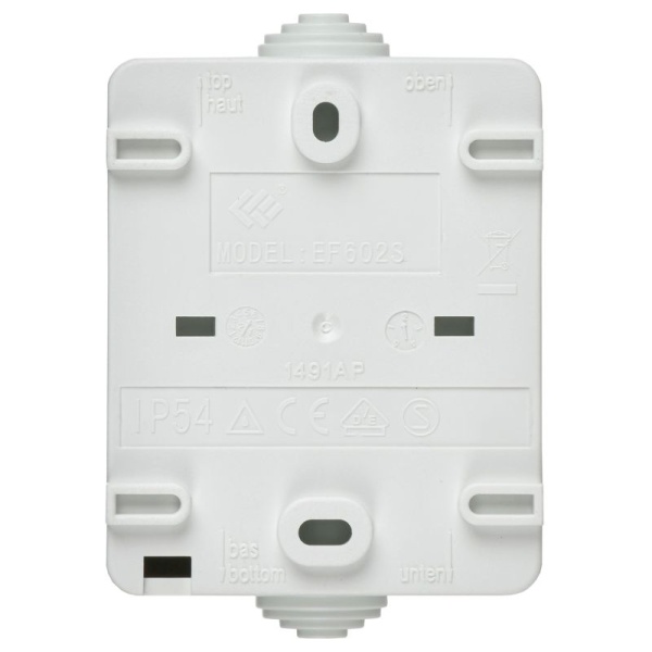 Выключатель проходной 1-кл. ОП Форс IP54 ВС20-1-0-ФБ бел. IEK EVS10-K01-10-54-DC