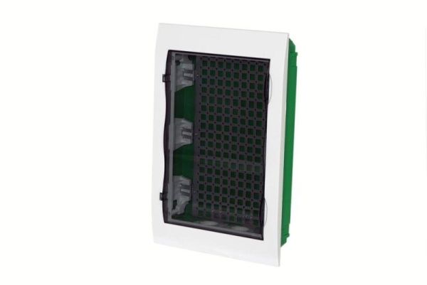 Корпус встраиваемый City9 Box IT 3 ряда 36мод. 2 розетки с прозр. дверцей SE EZ9E312S2FIT