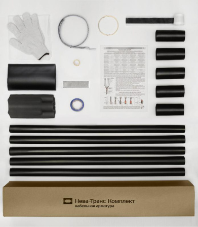 Муфта кабельная концевая внутр. установки 1кВ ПКВТпб 5х(16-25мм) без наконечн. Нева-Транс Комплект 22020017