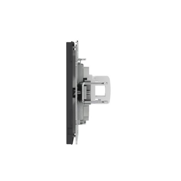 Розетка компьютерная 1-м KANT RJ45 кат.6A без шторки черн. уголь DKC 7012673