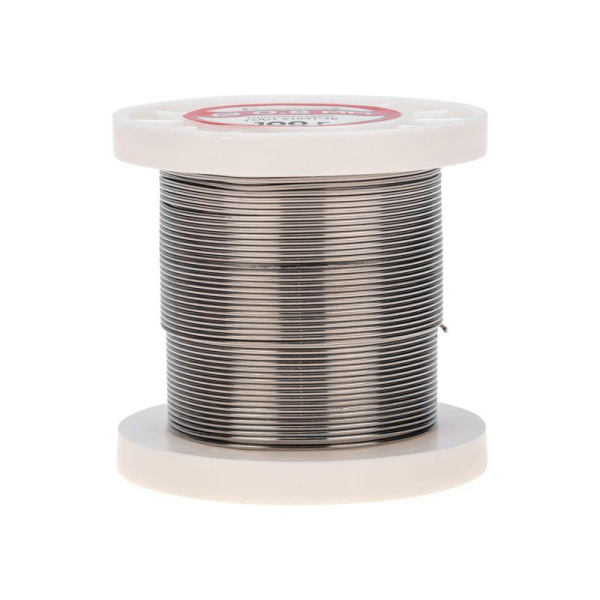 Припой катушка ПОС-61 без канифоли (d0.8мм 100гр) Rexant 09-3120