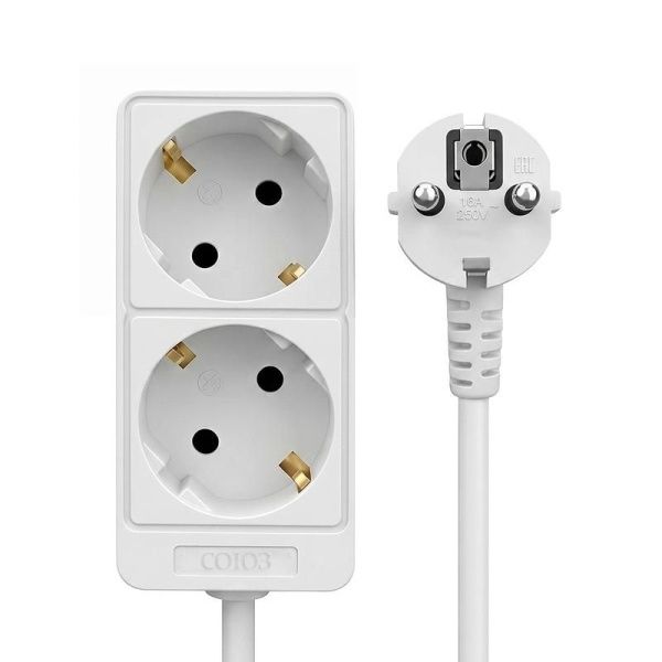 Удлинитель 2х5м с заземл. 16А IP20 3.5кВт ПВС Союз 481S-6205