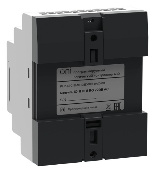Модуль расширения входов выходов ПЛК 430 8 DI 8 RO 220В AC ONI PLR-430-EMD-08D08R-0AC-00