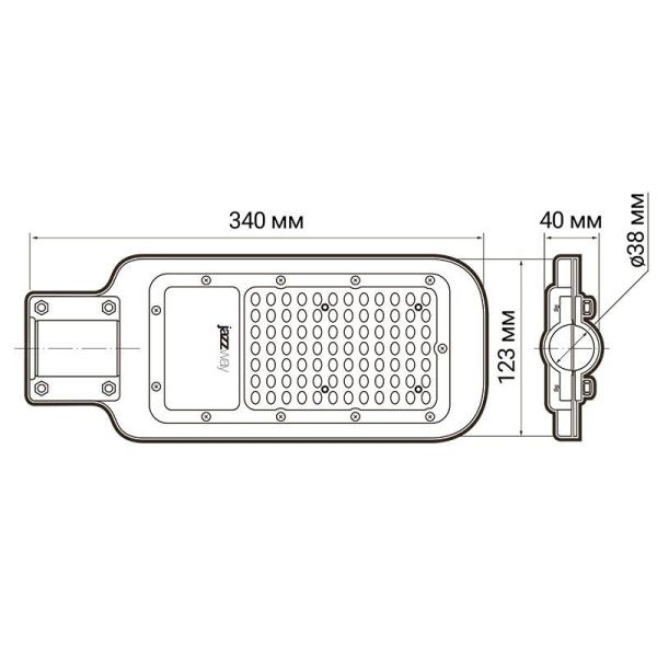 Светильник светодиодный PSL 07 30Вт 5000К IP65 AC180-260 уличный ДКУ Pro JazzWay 5041035