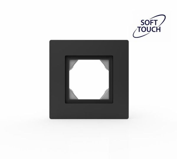 Рамка 1-м Pixel IP44 карбон TOKOV ELECTRIC TKE-PX-RM1-C14-IP44