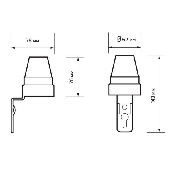 Фотореле PMS PR 601 2200Вт IP44 WH JazzWay 5013056