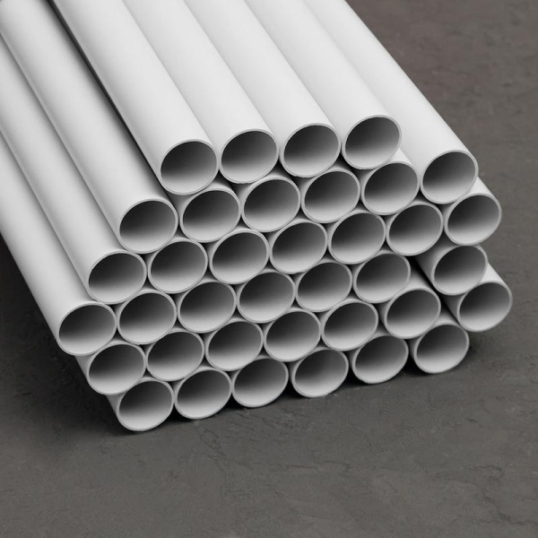 Труба гладкая ПВХ жесткая легкая d25мм сер. (дл.2м) TOKOV ELECTRIC TKE-THG-PVC-25-2-C06