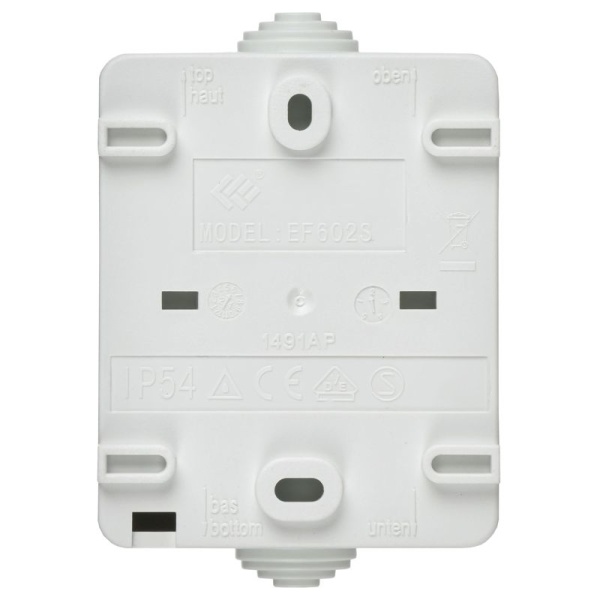 Выключатель 2-кл. ОП Форс IP54 ВС20-2-0-ФБ бел. IEK EVS20-K01-10-54-DC