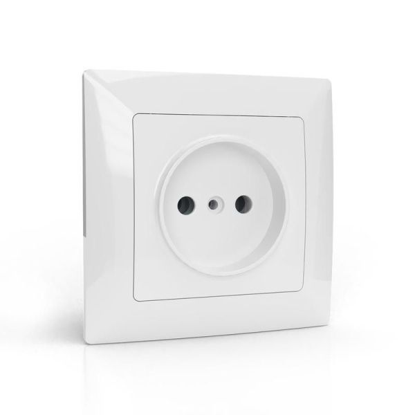 Розетка 1-м СП AVA 16А IP20 без заземл. без защ. шторок в сборе бел. TOKOV ELECTRIC TKL-AV-R1F-C01