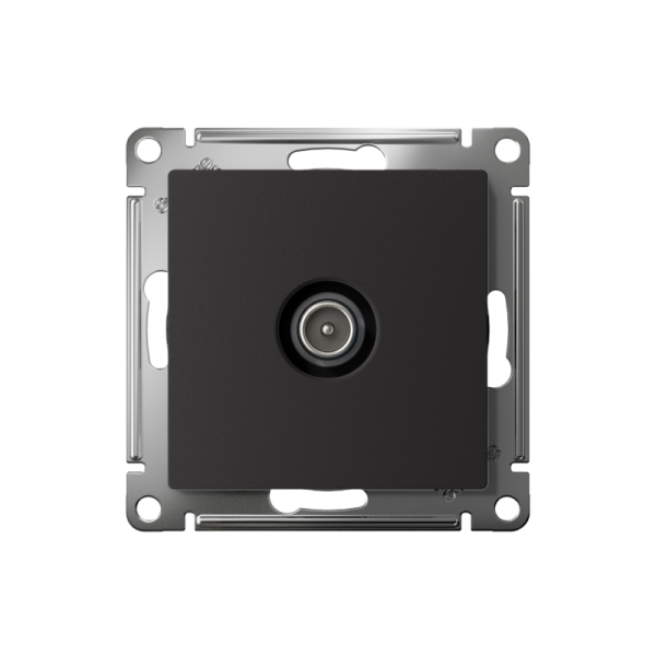 Розетка телевизионная TV AtlasDesign коннектор механизм карбон SE ATN001093