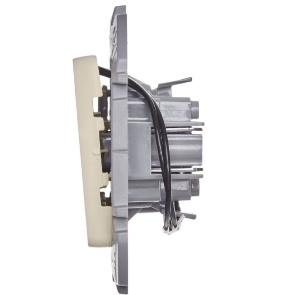 Выключатель 1-кл. Inspiria 10А IP20 250В 10AX с подсветкой/индикацией механизм сл. кость IEK 673611