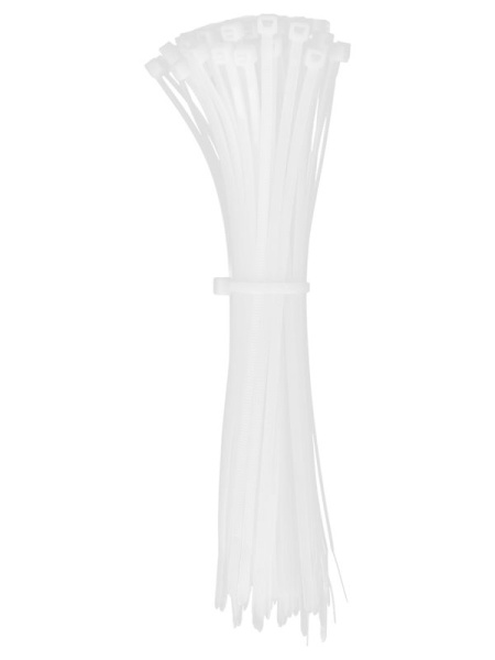 Хомут кабельный 3.6х200 нейл. бел. (уп.100шт) IEK UHH31-D036-200-100