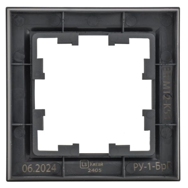 Рамка 1-м BRITE РУ-1-БрГ графит IEK BR-M12-K53