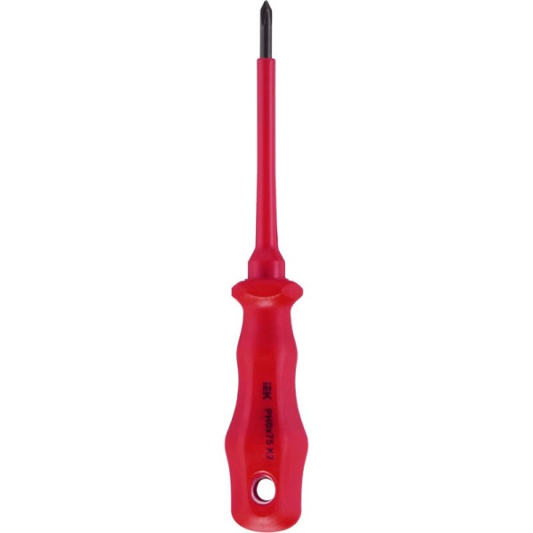 Отвертка диэлектрическая крестовая Ph0х75мм K2 1000В ARMA2L 3 IEK A2L3-SC30-K2-PH-00-075