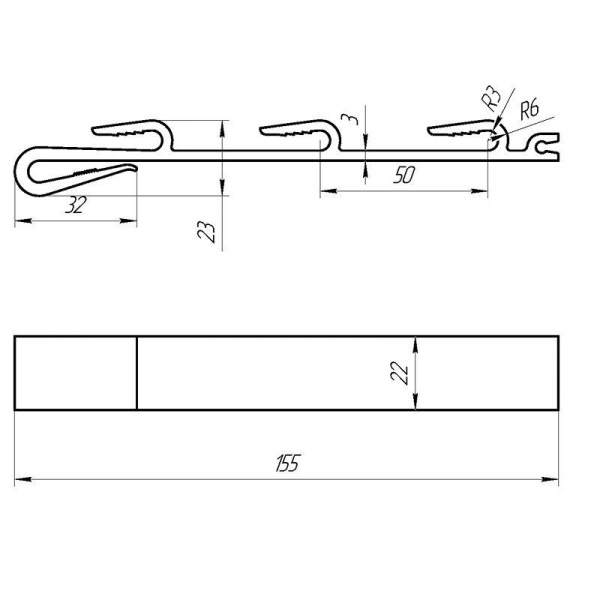 Зажим RX/3Т (уп.25шт) Rexant 51-1016