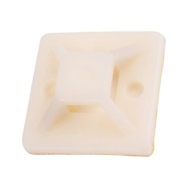 Площадка самоклеящаяся под хомуты PCP-SG 25х25-100WH PA6.6 бел. (уп.100шт) JazzWay 5055049