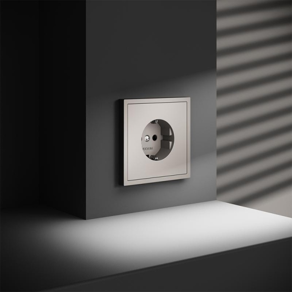 Розетка 1-м СП S70 16А с заземл. механизм кашемир Voltum VLS040103