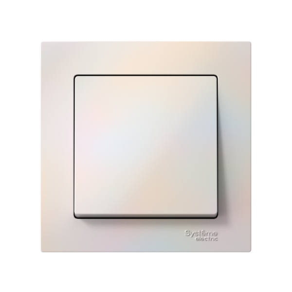 Выключатель 1-кл. СП AtlasDesign 10А IP20 (сх. 1) 10AX в сборе жемчуж. SE ATN000412