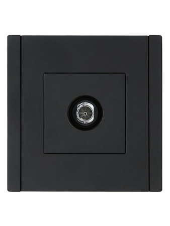 Розетка TV оконечная FORTE&PIANO FP128 черн. IEK FP-A10-O-K02
