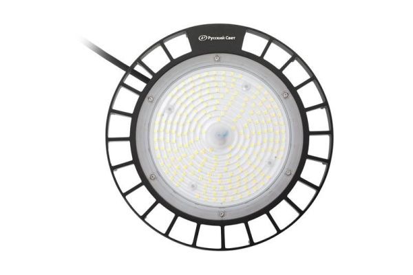 Светильник светодиодный ДСП IB 11 S 100W W 850 BK 257х257х155мм 100Вт 5000К IP65 High Bay подвесной черн. Русский Свет 16091124343