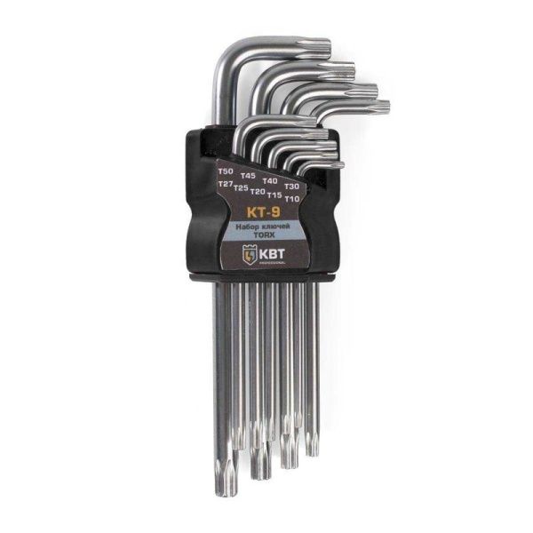 Набор ключей TORX КТ-9 (Т10-Т50) КВТ 79202