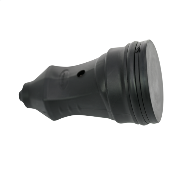 Розетка 1-м MultiSet 16А 250В IP44 с заземл. каучук черн. SE MST4002BK