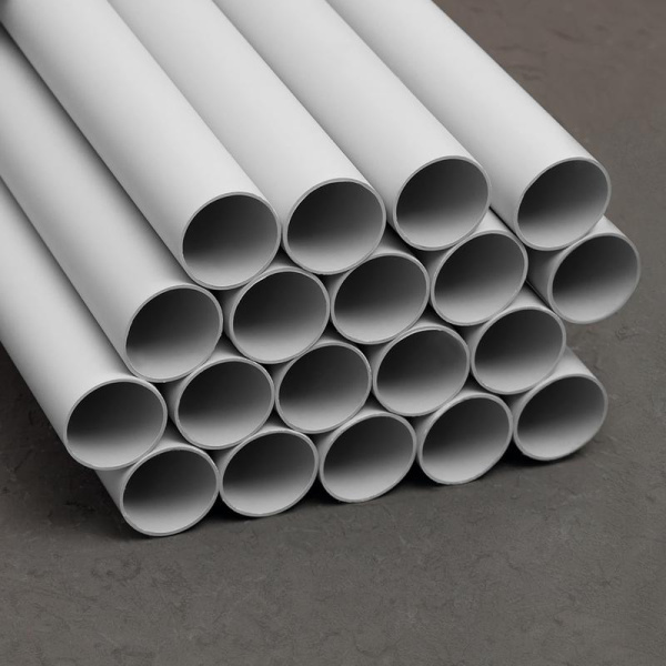 Труба гладкая ПВХ жесткая легкая d40мм сер. (дл.3м) TOKOV ELECTRIC TKE-THG-PVC-40-3-C06