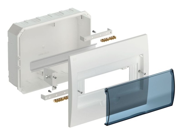 Корпус встраиваемый ЩРВ-П-12 Krepta 3 IP41 пластик. бел. IEK MKP12-V-12-40-10