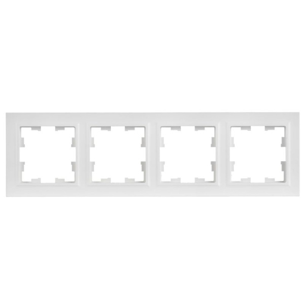 Рамка 4-м BRITE РУ-4-БрАБ арктич. бел. IEK BR-M42-K91