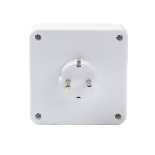 Разветвитель 4-м с заземл. 16А 3500Вт 250В квадрат бел. DОМТОК 2661