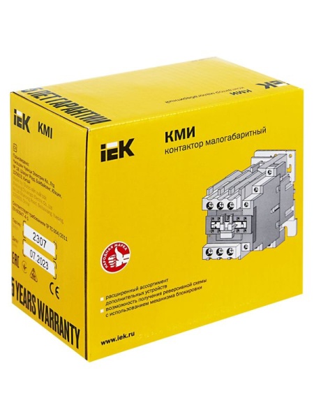 Контактор КМИ-35012 50А 230В/АС3 1НО 1НЗ KARAT IEK KKM31-050-230-11