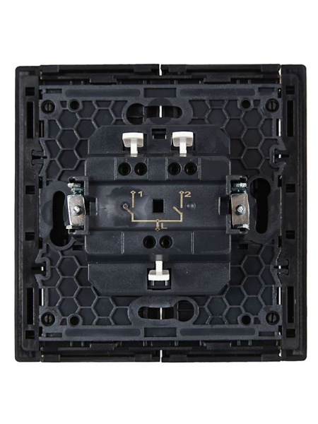 Выключатель 2-кл. СП FORTE&PIANO 10А FP105 черн. IEK FP-V20-0-10-1-K02