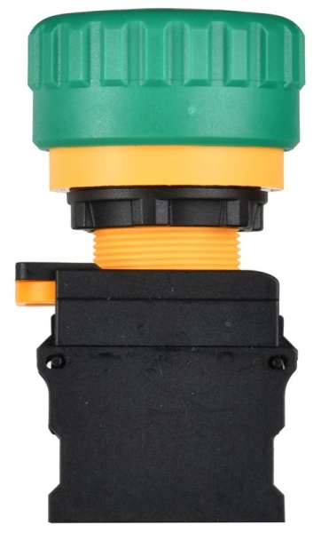 Кнопка "Грибок" 1НО+1НЗ MASTER поворотн. с фиксацией зел. IEK MI-BG60-11ZS-3-23-K06