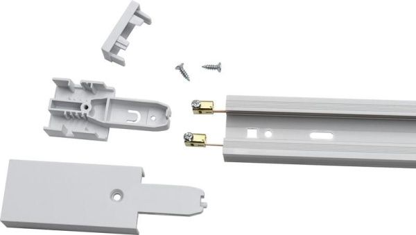 Шинопровод L1000 PTR P 1M-WH пластик бел. JazzWay 5051973