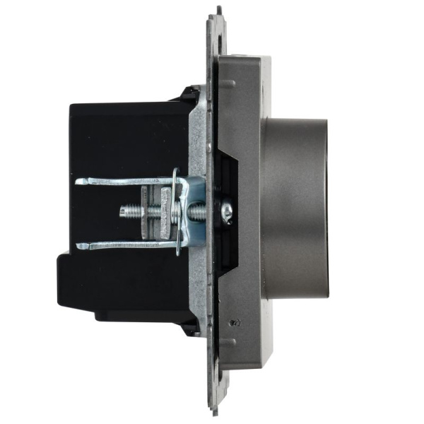 Термостат электронный с индик. BRITE СП IP20 ТС10-1-БрС механизм сталь IEK BR-RT11-K46