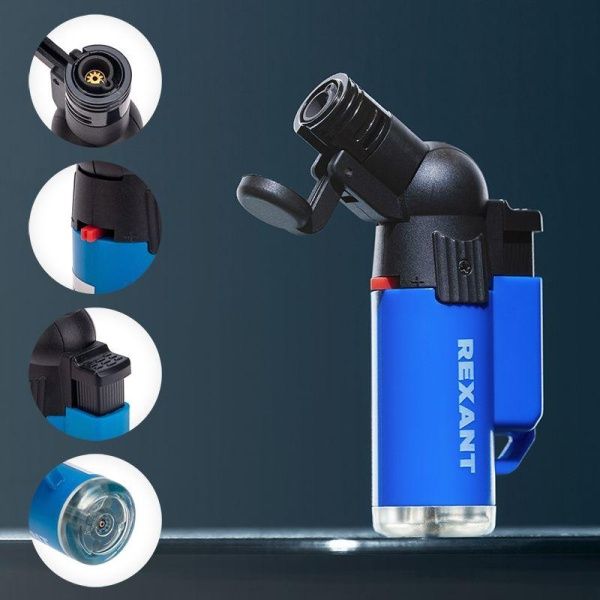Зажигалка турбо GT-10 заправляемая Rexant 12-0010