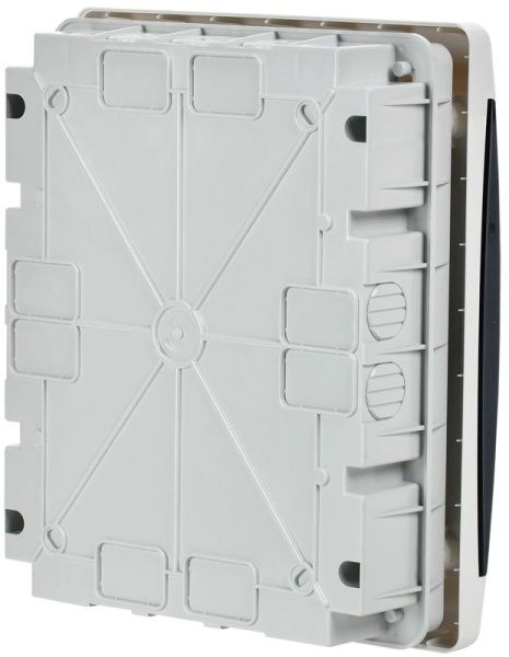 Корпус ЩРВ-П-18 UNION Compact IP41 черн. прозр. дверь пластик. IEK UIC-KP12-V-18-41-K01