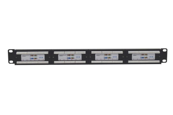 Патч-панель 19 1U кат.5E неэкранир. 24 порта RJ45 Dual IDC TOKOV ELECTRIC TKE-PP-5E-1U-24P-UTP