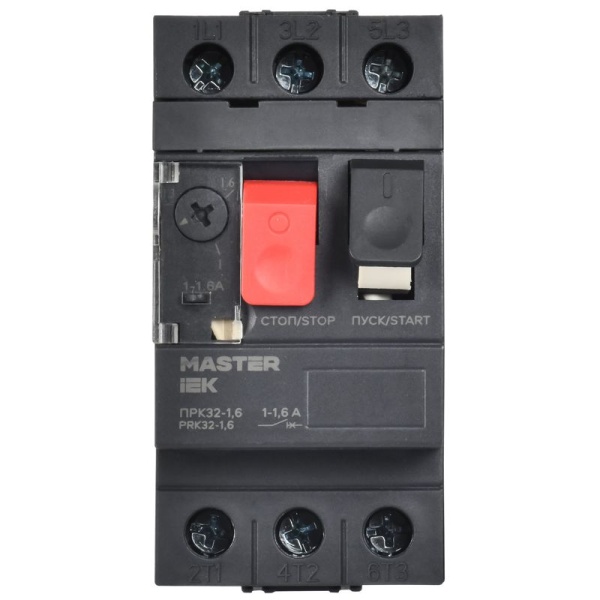 Пускатель ПРК32-1.6 In1.6А Ir1.0-1.6А Ue 660В KARAT IEK DMS11-D16