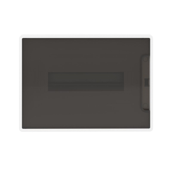 Щиток встраиваемый Фрейм (FRAME) ЩРв-п-12 12мод с тонированной дверцей с 2 шинами PEN на 6 и 8 отверст. бел. DKC F12B1WD