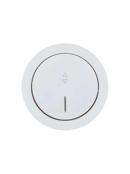 Выключатель проходной 1-кл. СП OSEN 10А IP20 с подсветкой механизм бел. LEZARD 743-0288-114